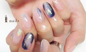 ニュアンスユニコーンネイル
