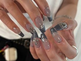 グレー×メタリック【MOMO】