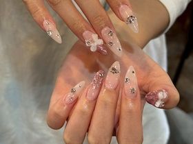 ピンクワンホンネイル【miku】