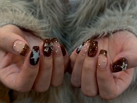 べっ甲フレンチネイル【momo】