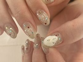 キラキラ冬ネイル/Airi