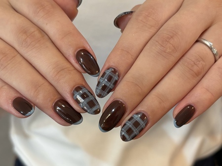 dusty blue nail/yukaのサムネイル