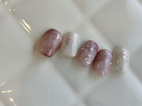 もやピンクラメネイル【担当】櫻井