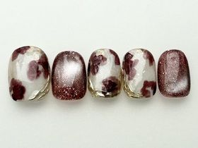 ボルドーフラワーインク　Natsumi.n