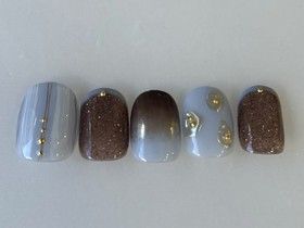 ブルーブラウンネイル　Kaho