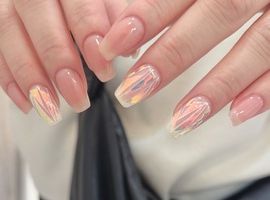 ステンドグラス風ネイル