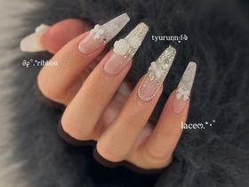 レース×薔薇ネイル【担当】齋藤