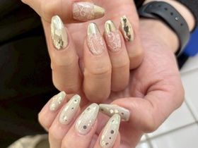 レースミラーフレンチネイル【担当】宮田