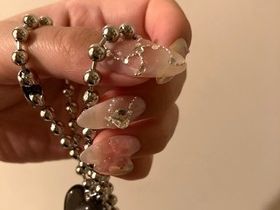 チーク×チェーンネイル ￥12550 【担当 永峯】