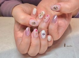 ちぐはぐくすみアートネイル♪
