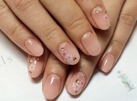 桜グラデーションネイル