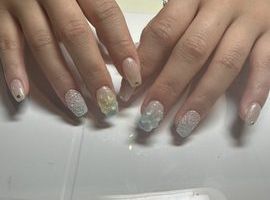 パステルリボンネイル