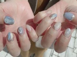 ブルーぷっくりニュアンス