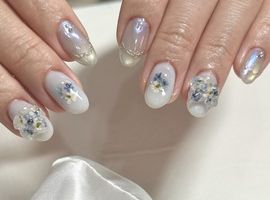 押し花クリアリボン【新宿/パラジェル】