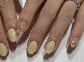 イエローリボンネイル