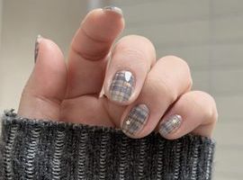 秋っぽ寒色チェック