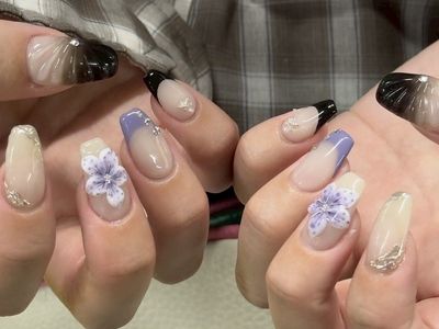 クールカラーお花ネイル【担当】SAKABE