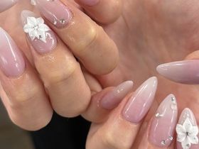 グラデーションお花ネイル【担当】NISHIYAMA