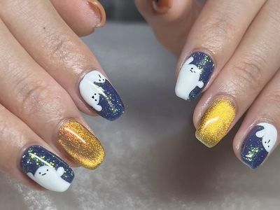 ハロウィンおばけネイル【担当】ASANUMA