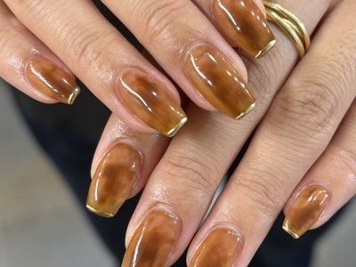 べっ甲ミラーネイル【担当】NISHIYAMA