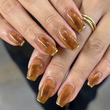 べっ甲ミラーネイル【担当】NISHIYAMAのサムネイル