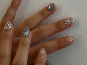 スターホログラムネイル¥6800 【担当　石井】