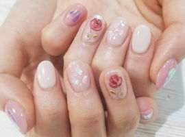 ニュアンス薔薇ネイル☆90minコース