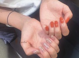 シンプルちぐはぐネイル☆　￥6170