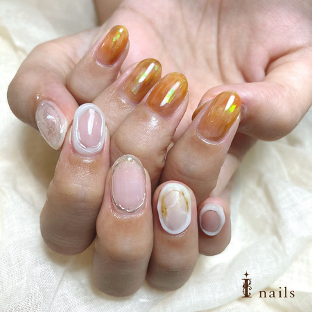 ちぐはぐニュアンスネイル☆【担当】Shieri.sのサムネイル