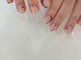 【シンプルニュアンスネイル】石川