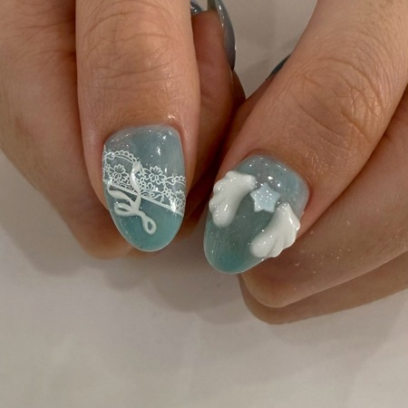 【ガーリーレースネイル】のサムネイル