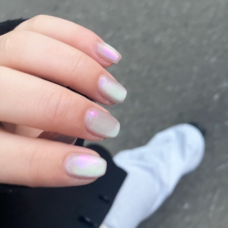 【マグネットパープルミラーネイル】のサムネイル