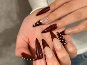 【ロングフレンチネイル】