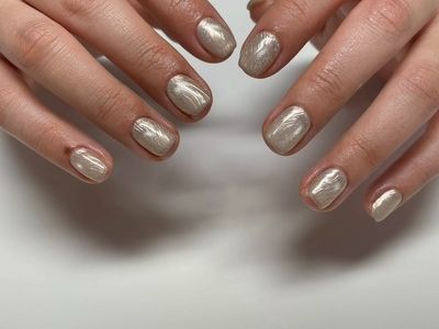 【上品ミラーネイル】