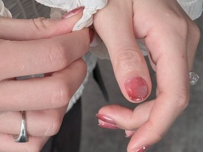 チューリップピンクネイル