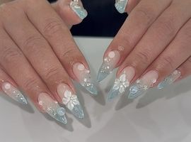 summer nail ‎⟡.·*.