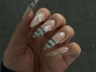 ミントグリーンボーダー　designed by miku