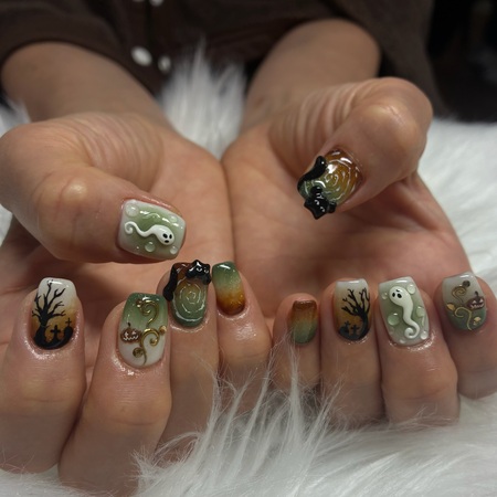 ハロウィンネイル☆　designed by yuiのサムネイル