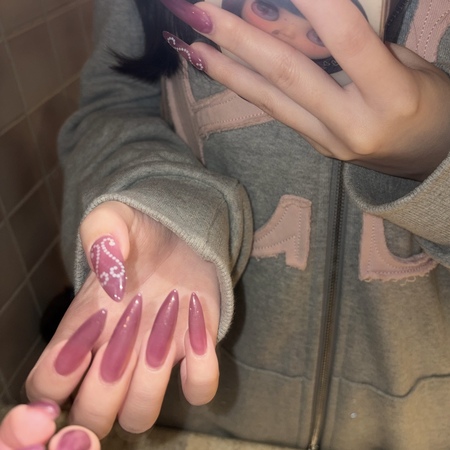 トレンドパープルネイル　designed by annのサムネイル