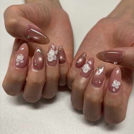 トレンド薔薇アートネイル♡　designed by yuunaのサムネイル