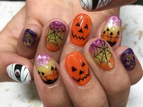 ハロウィンネイル