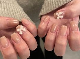 ナチュラルリボンネイル