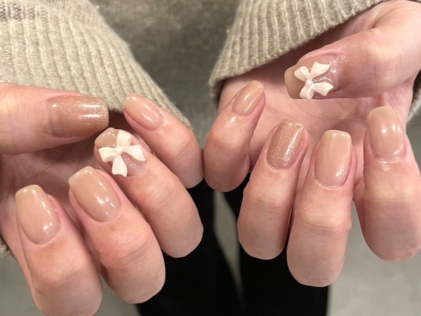 ネイルネイル bijou . . .SalonA_nail . . . #岡崎 #nails #ビジューネイル #ピンク