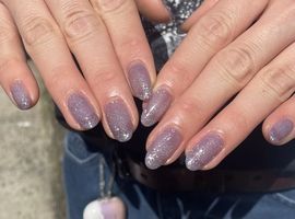 フラッシュパープルネイル