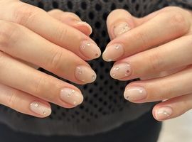 シンプルストーンネイル