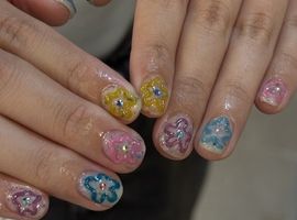 お花ネイル