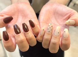 ちぐはぐマットネイル［町田/ニュアンス］