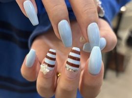 シンプルボーダーネイル[町田/Y2K]