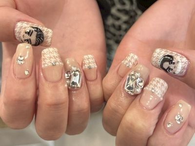 推し活千鳥柄ネイル【担当】本山