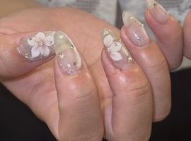 お花サマーネイル[町田/パラジェル]
